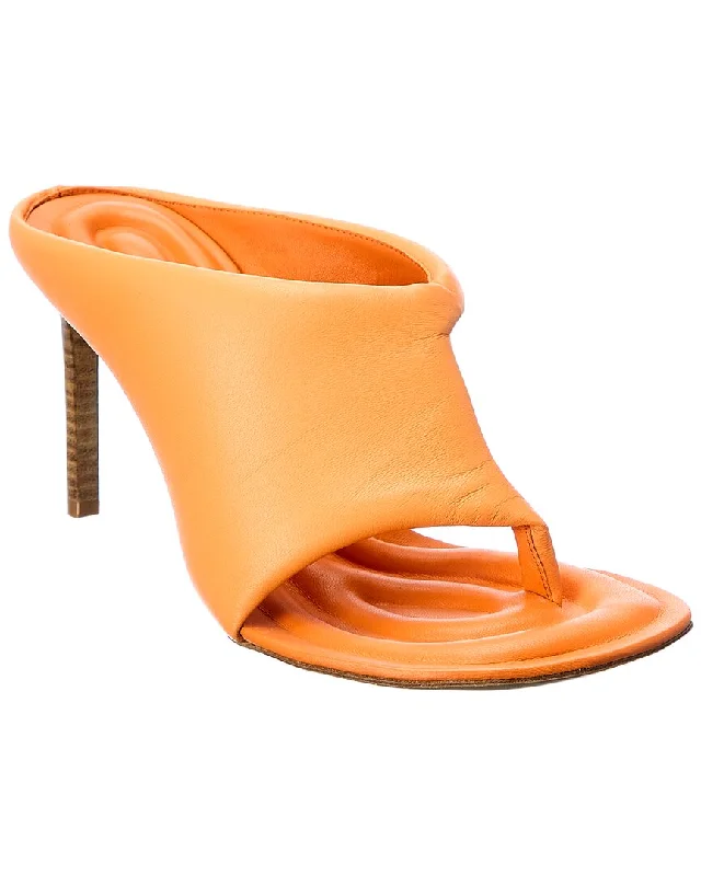 Jacquemus Les Mules Limone Leather Sandal