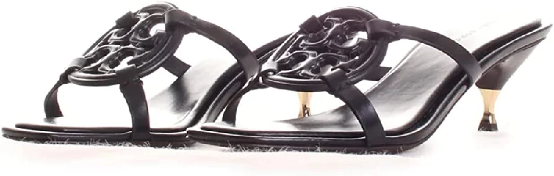 Tory Burch Miller Bombe Low Heel Sandals, Perfect Black