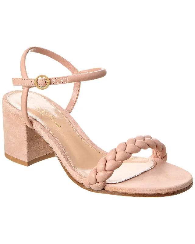 Gianvito Rossi Cruz 60 Suede & Leather Sandal