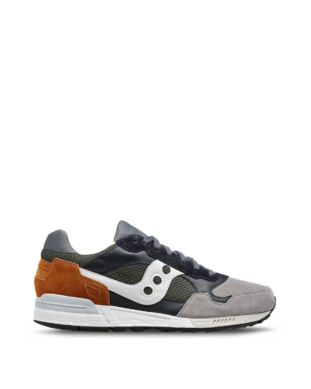 Saucony Platform Sneakers with Fabric and Suede Upper