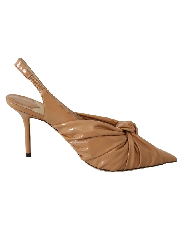 Jimmy Choo Caramel Leather Annabell Pumps