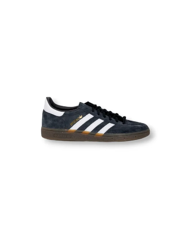 Adidas Leather-Lined Black Sneakers with Rubber Sole