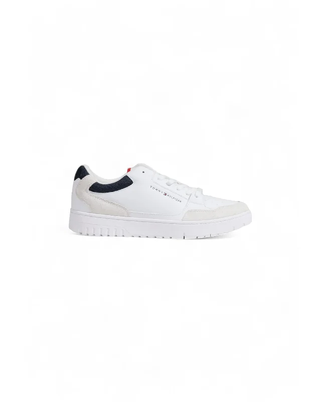 Tommy Hilfiger Leather Sneakers with Rubber Sole and Laces