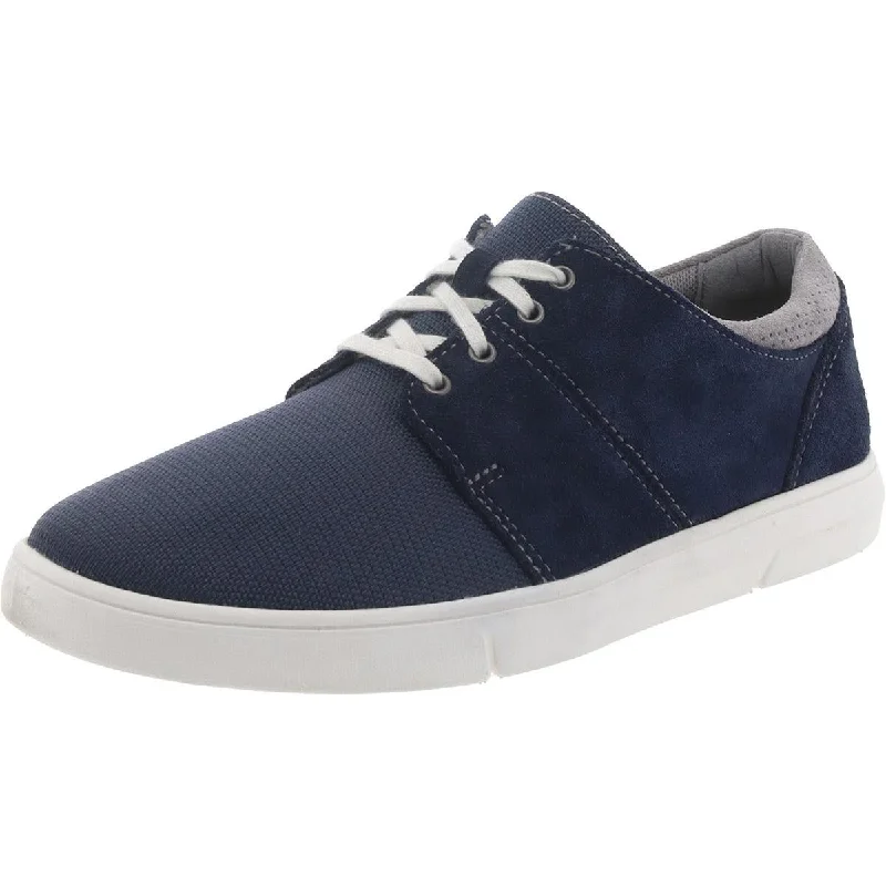 Landry Edge Mens Suede Lace-Up Casual And Fashion Sneakers