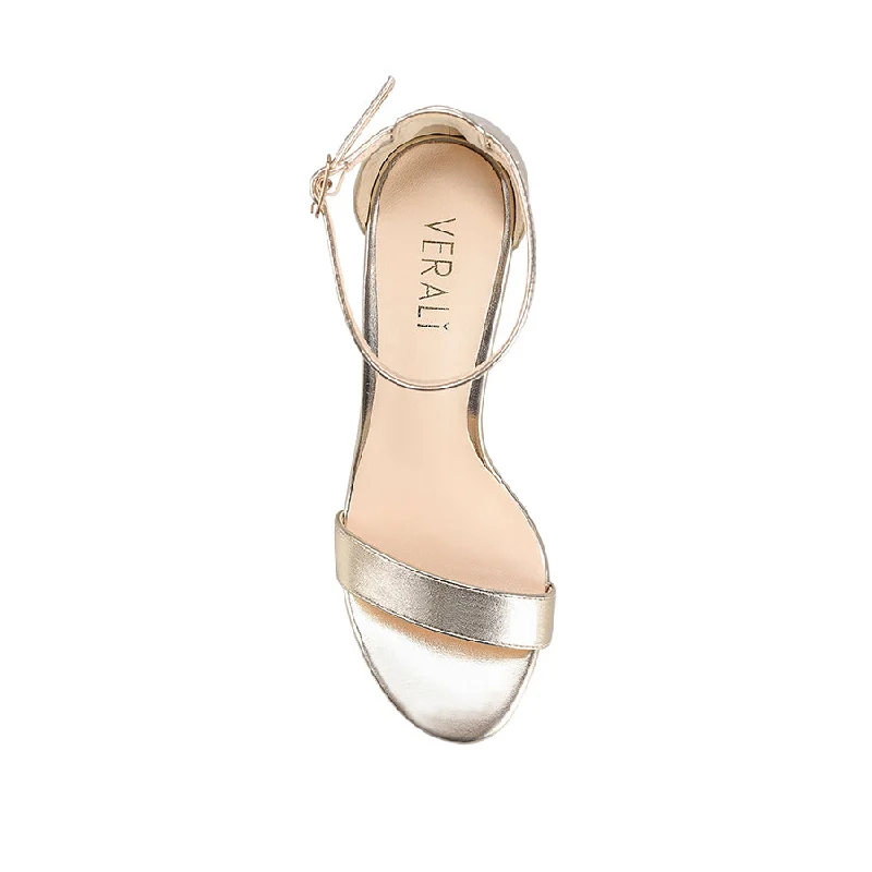 Mattie Strappy Heels - Champagne Smooth