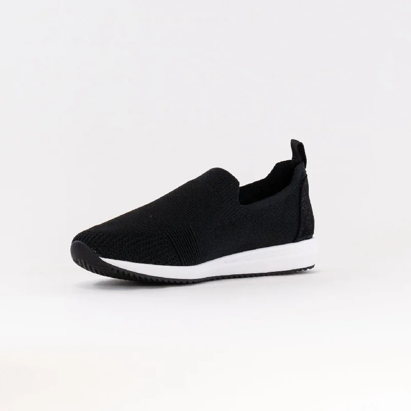 Ara Leena 2 Slip On Sneaker (Women's) - Black Woven Stretch