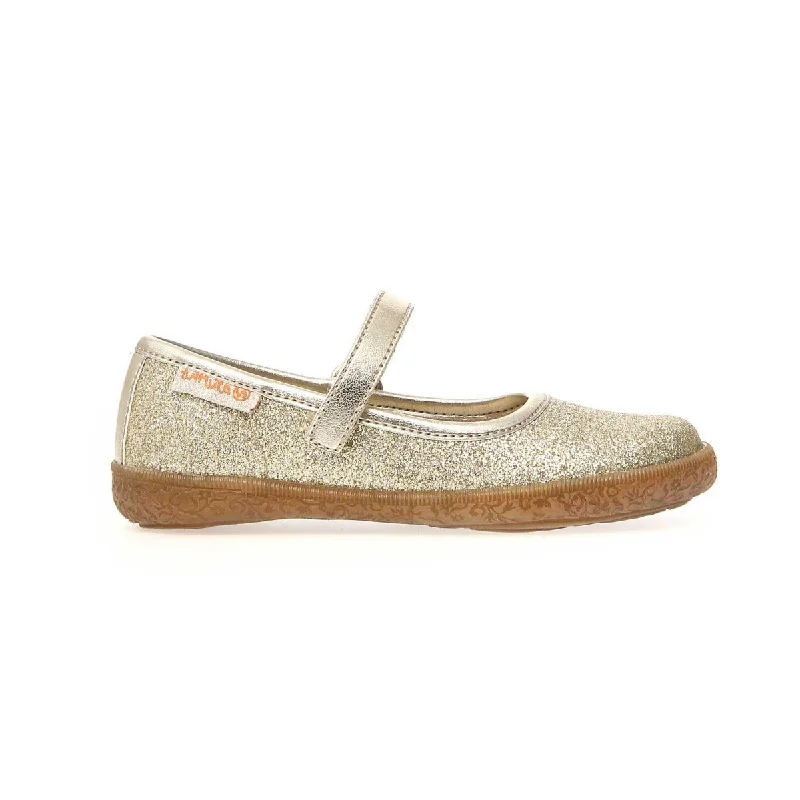 Naturino Girl's Pavia 86 Gold Glitter Mary Jane (Sizes 30-34)