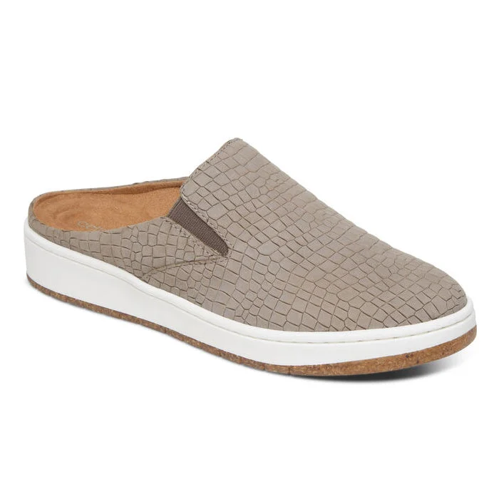 Aetrex Women's Sasha Croc Taupe