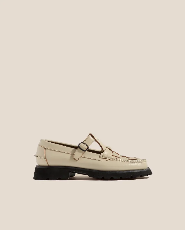 SOLLER SPORT T-BAR LOAFER / CUSTARD