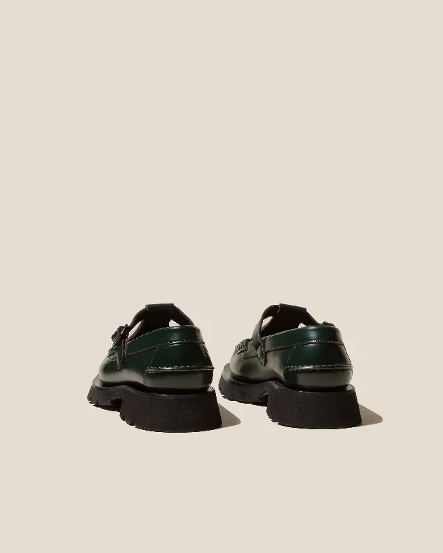 SOLLER SPORT T-BAR LOAFER / DARK GREEN