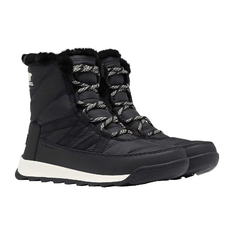 Sorel Girl's Whitney™ II Short Lace Black/Sea Salt Velcro Waterproof