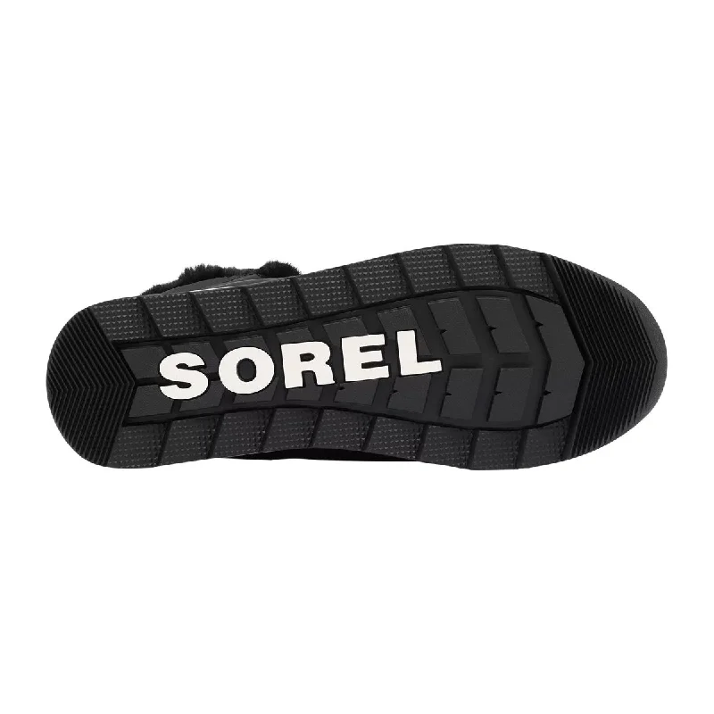 Sorel Girl's Whitney™ II Short Lace Black/Sea Salt Velcro Waterproof