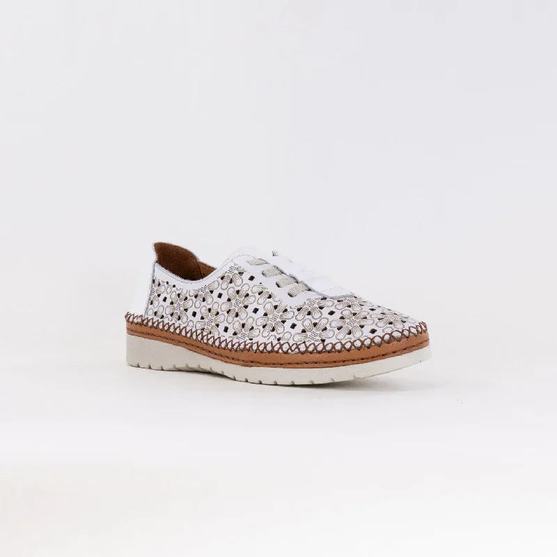 Spring Step Indi (Women's) - White Leather