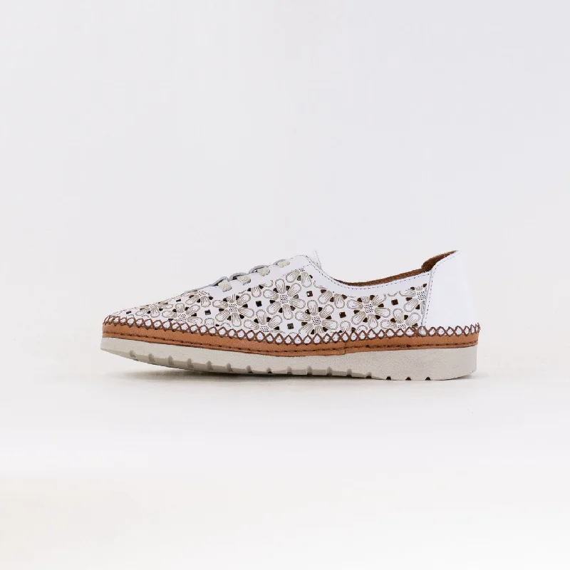 Spring Step Indi (Women's) - White Leather