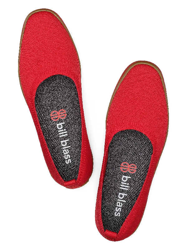 Sutton Knit Ballet - Berry Red