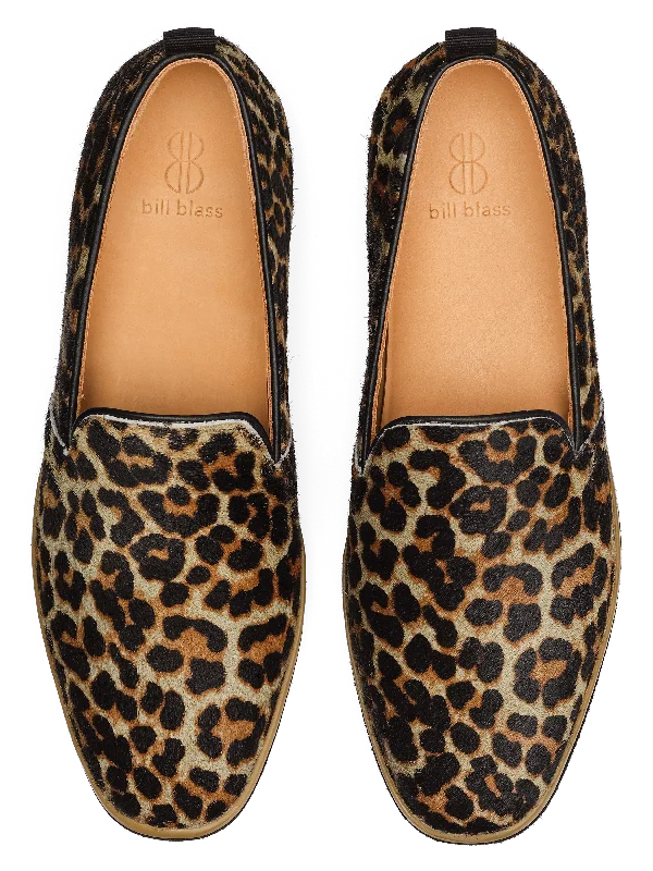 Sutton Slip On - Sage Leopard Hair Calf