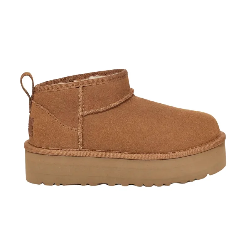 UGG Girl's Classic Ultra Mini Platform Chestnut